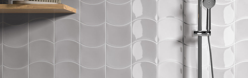 Wave Grey Owl Gloss 120x120mm
