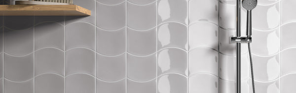 Wave Grey Owl Gloss 120x120mm