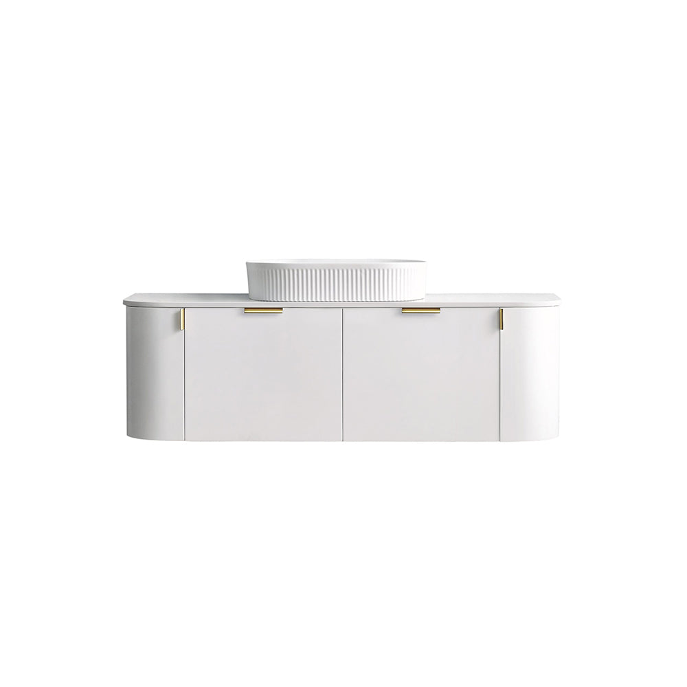 CWH66-1500MW Plateau Collection 1500mm - Matt White Single Bowl