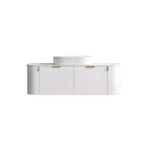 CWH66-1500MW Plateau Collection 1500mm - Matt White Single Bowl