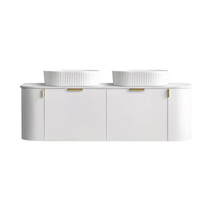 CWH66-1500DMW Plateau Collection 1500mm - Matt White Double Bowls