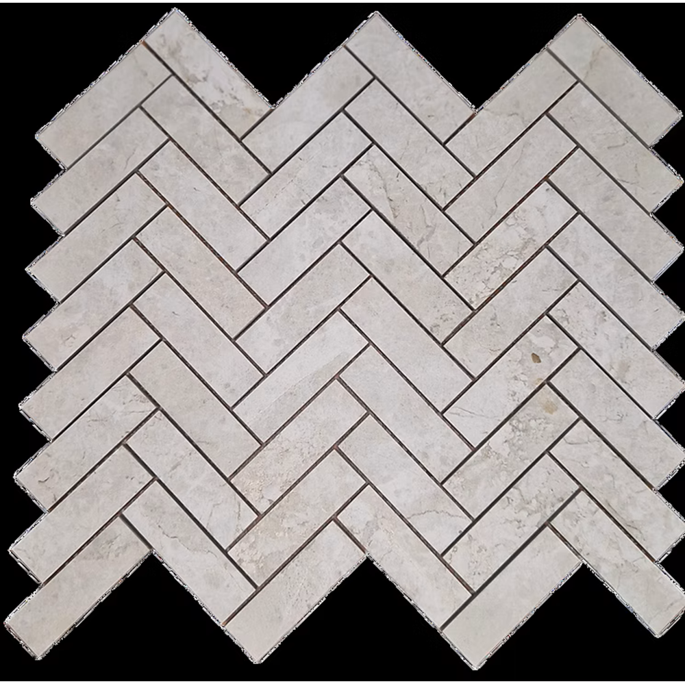 Tundra Ivory Herringbone Mosaic Tech Grip 317x281mm