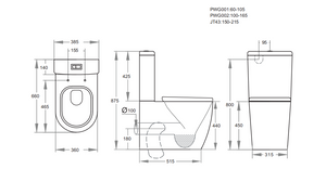 Elvera Ambulant RimlessToilet Suite KDK027R