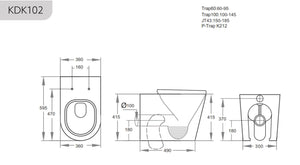 R&T In-Wall Floor Toilet Suit