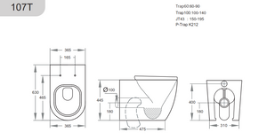 KDK107T Elvera Tornado Wall Faced Floor Pan