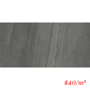 MNR DGY36S MINERAL DARK GREY 300X600MM P4 EXTERNAL