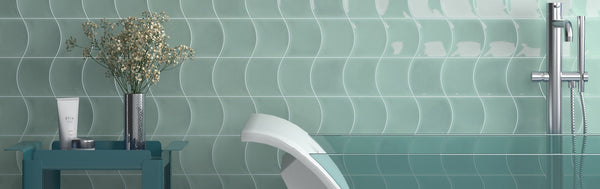 Wave Mint Gloss 120x120mm