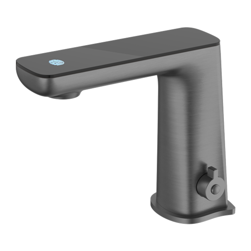 CLAUDIA SENSOR MIXER WITH BLACK TOP DISPLAY GUN METAL (NR222101GM)
