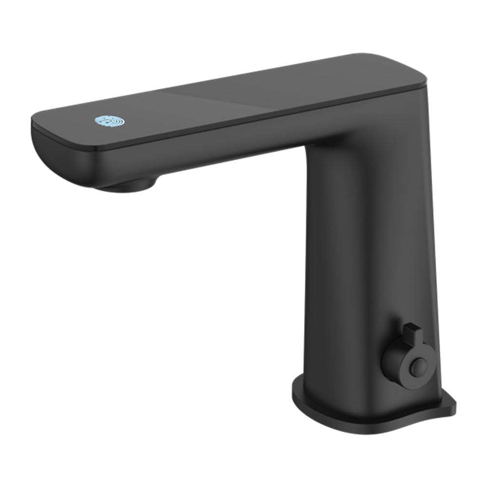 CLAUDIA SENSOR MIXER WITH BLACK TOP DISPLAY MATTE BLACK (NR222101MB)