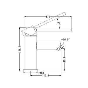 DOLCE CARE BASIN MIXER CHROME (NR250802bCH)