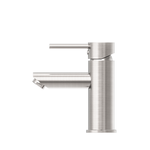 DOLCE BASIN MIXER STRAIGHT SPOUT BRUSHED NICKEL (NR250802BN)