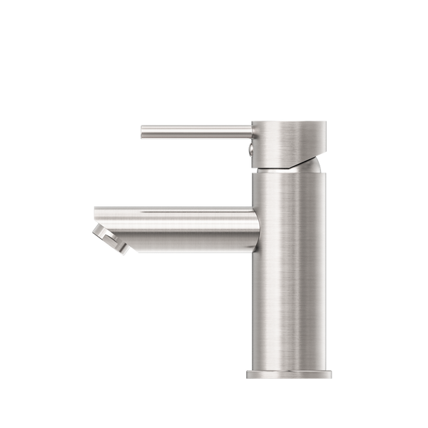 DOLCE BASIN MIXER STRAIGHT SPOUT BRUSHED NICKEL (NR250802BN)