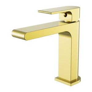 BIANCA BASIN MIXER STRAIGHT SPOUT BRUSHED GOLD (NR321502BG)