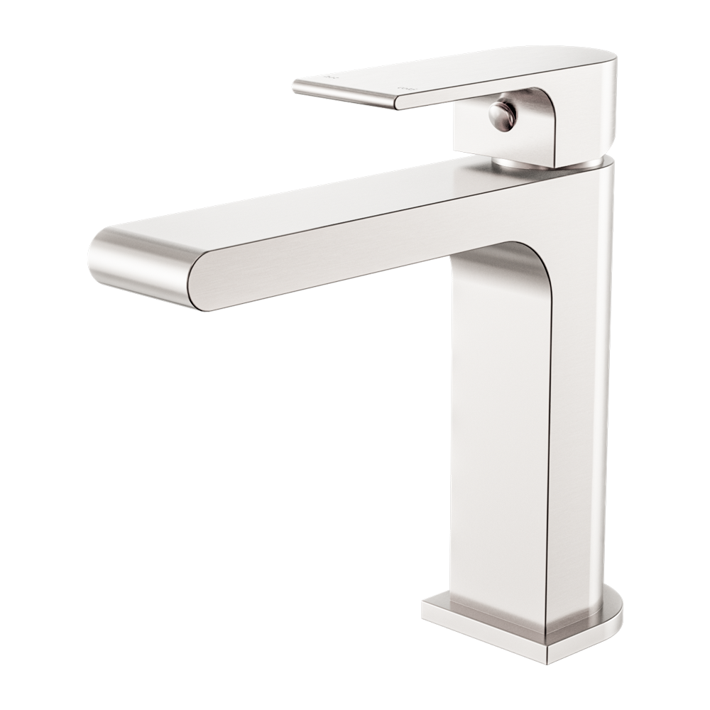 BIANCA BASIN MIXER STRAIGHT SPOUT BRUSHED NICKEL (NR321502BN)