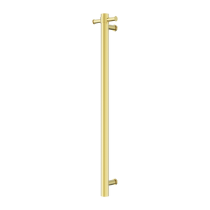 MECCA 240V SINGLE VERTICAL HEATED TOWEL RAIL BRUSHED GOLD (NRV902HBG)