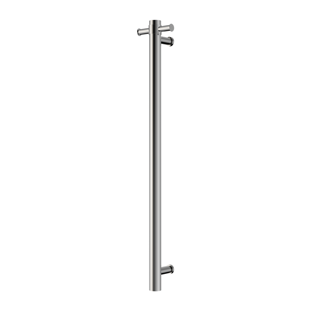 MECCA 240V SINGLE VERTICAL HEATED TOWEL RAIL CHROME (NRV902HCH)