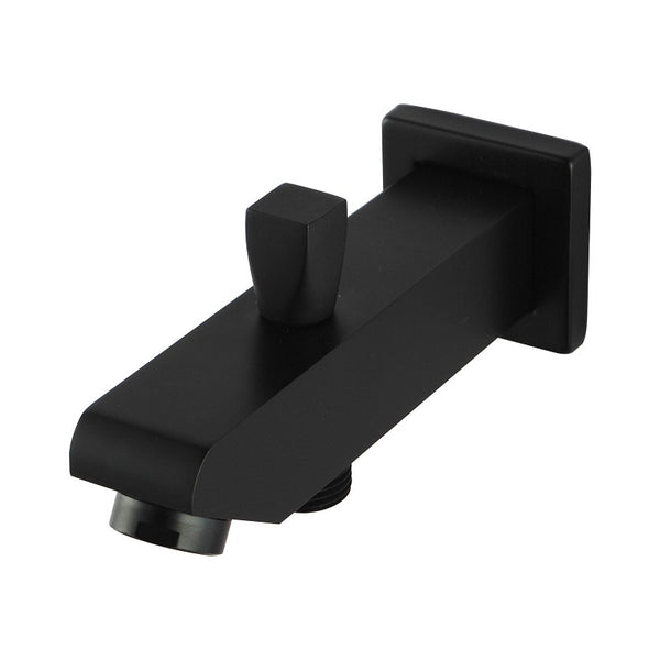 BLAZE Series Matte Black Bathtub/Basin Wall Spout with Diverte OX0011.BS
