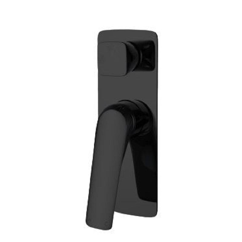 AU Series Square Black Shower/Bath Wall Mixer with Diverter OX0166.ST