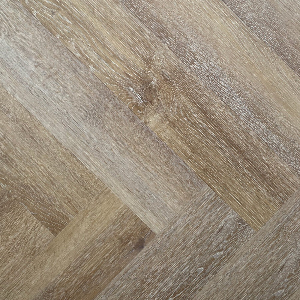 Obsidian 9mm Herringbone Hybrid Floor 625 x 125 x 9.0mm - Sunset