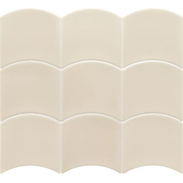 Wave Old Cream Gloss 120x120mm