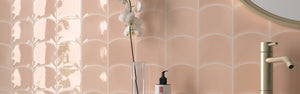 Wave Primrose Pink Gloss 120x120mm