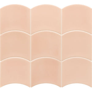 Wave Primrose Pink Gloss 120x120mm