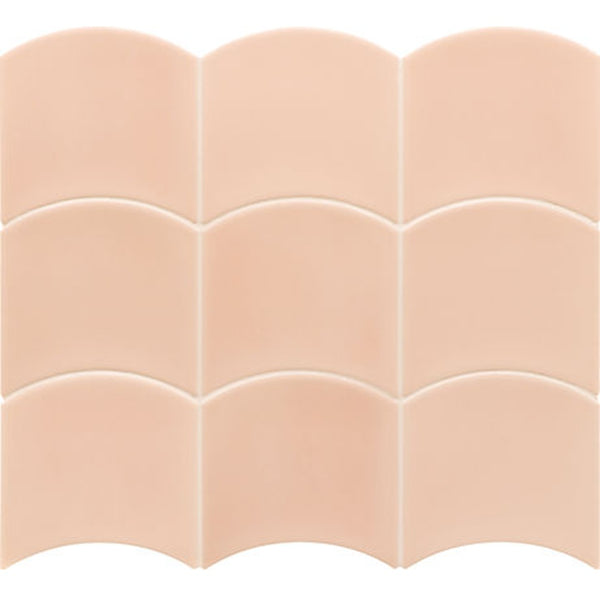 Wave Primrose Pink Gloss 120x120mm