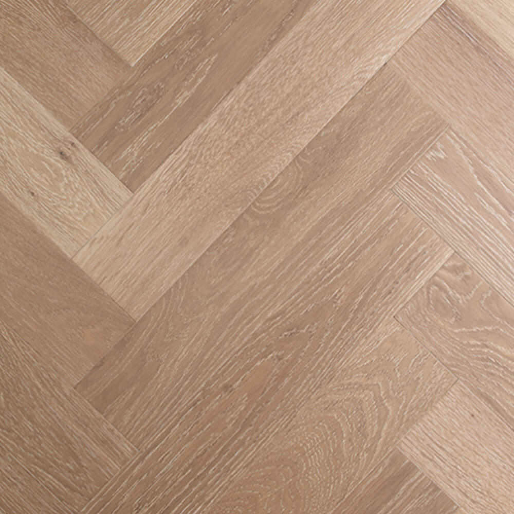 De Marque European Oak Engineered Herringbone 600x120x21/6mm - Riesling