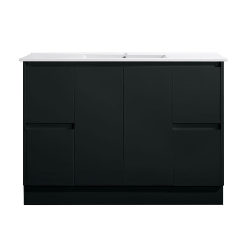 SK7-1200WBM Sammy Collection Vanity 1200mm - Matt Black Single Bowl / Double Bowls