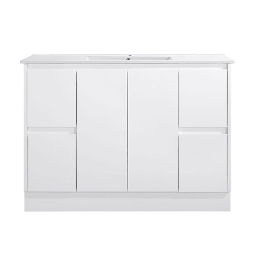 SK7-1200W Sammy Collection Vanity 1200mm - Gloss White Single Bowl / Double Bowls