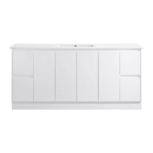 SK7-1800MW Sammy Collection Vanity 1800mm - Matt White Double Bowls