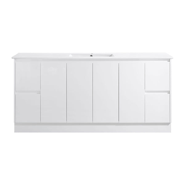 SK7-1800MW Sammy Collection Vanity 1800mm - Matt White Double Bowls