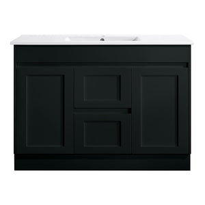 SK76-1200WBM Quinn Collection Vanity 1200mm - Matt Black Single Bowl / Double Bowls