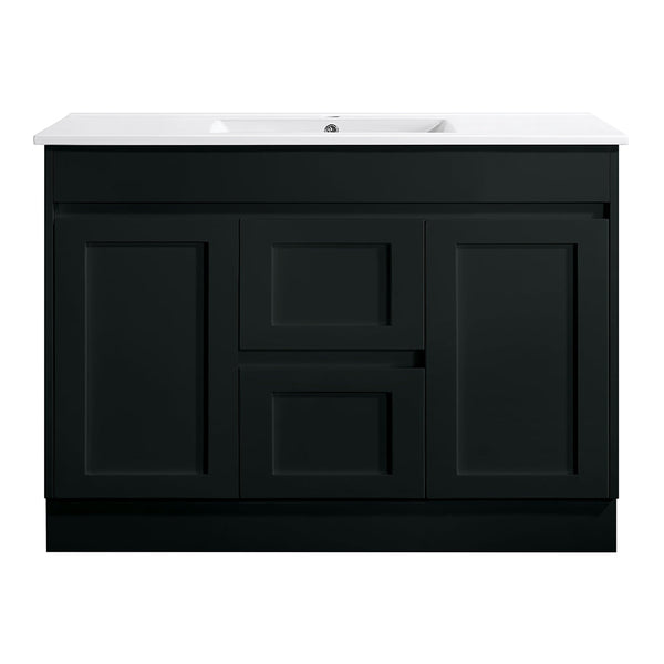 SK76-1200WBM Quinn Collection Vanity 1200mm - Matt Black Single Bowl / Double Bowls
