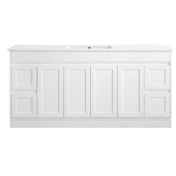 SK76-1800WM Quinn Collection Vanity 1800mm - Matt White Double Bowl
