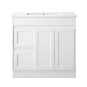 SK76-900WM Quinn Collection Vanity 900mm - Matt White Single Bowl