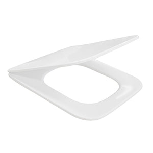 SQW215 – Flat Square Toilet Seat Cover, White