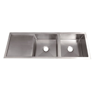 SS 1346 IMPACT DOUBLE BOWL SINK WITH DRAINER