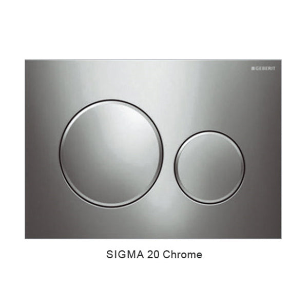 Sigma 20 Stainless Steel — Round Dual Flush Button - Chrome