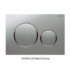 Sigma 20 Stainless Steel — Round Dual Flush Button - Matt Chrome