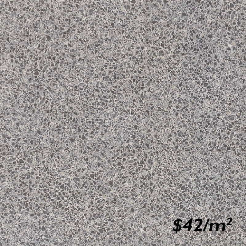 T/TERDGMTM6060 ENTIVA TERRAZZO DARK GREY MATT 600*600mm REC.