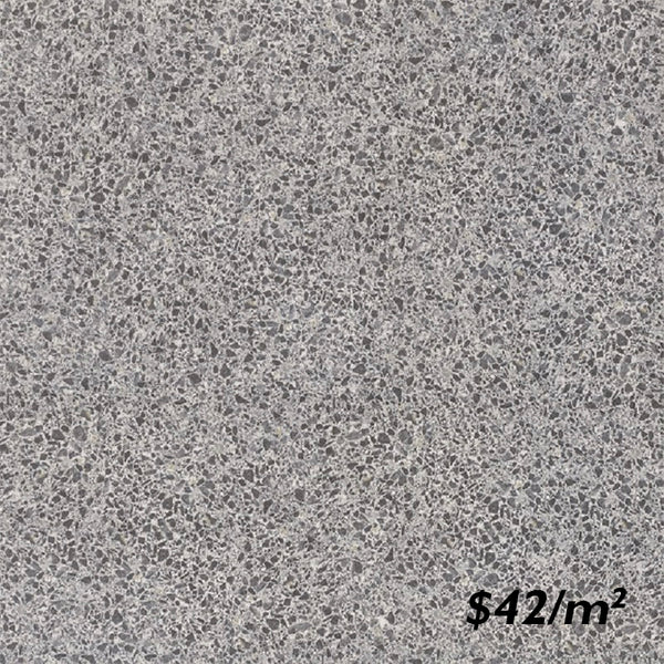 T/TERDGMTM6060 ENTIVA TERRAZZO DARK GREY MATT 600*600mm REC.