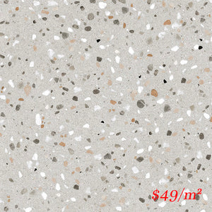 TES EAR60M SWC TERRAZZO STONE EARTH 600X600MM MATT