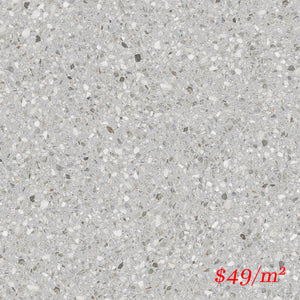 TES GRI60M SWC TERRAZZO STONE GRIGIO 600X600MM MATT