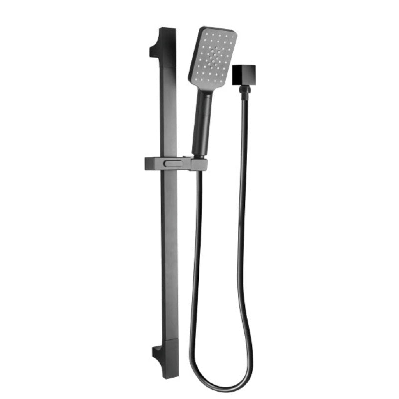 TP1101BK NOIR 3 Function ABS Shower head and S/S Slide Bar Kit. Matt Black