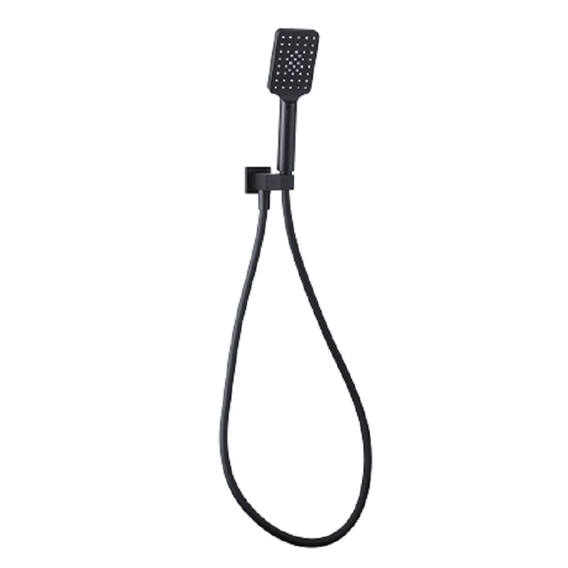 TP2021K NOIR 3 Function ABS Shower head on Bracket (Elbow built in) with black hose