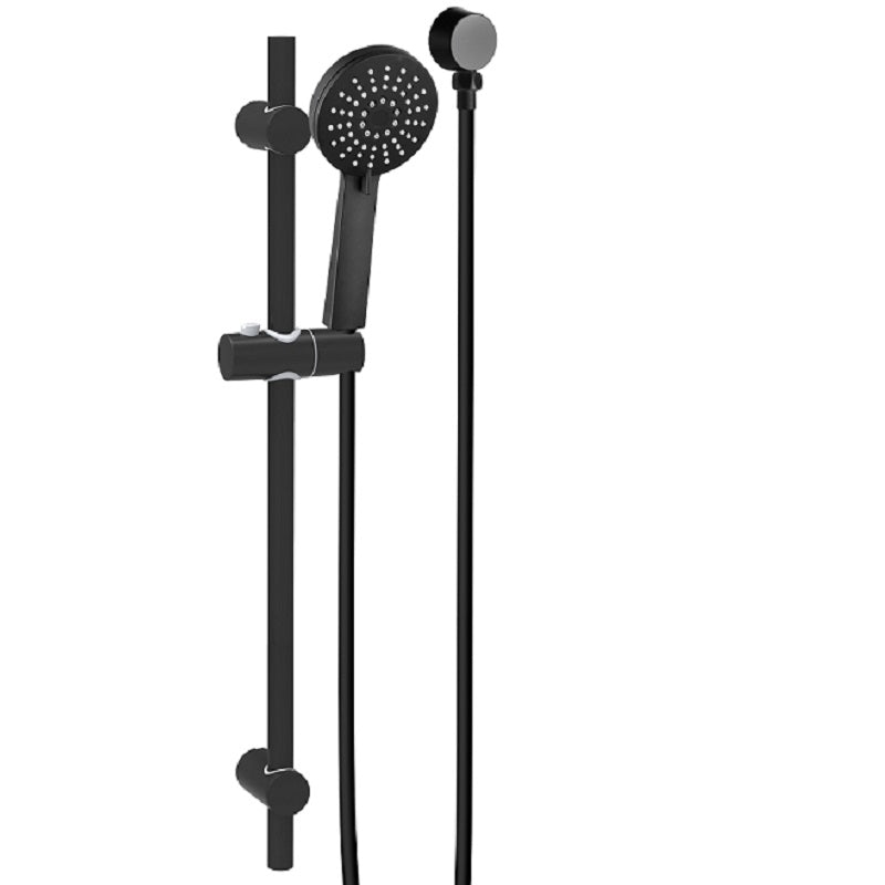 TP 7352BK RAINJET Black Shower Rail Matte Black Finish