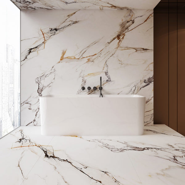 SY-193-140 Helix Collection Back To Wall Bathtub 1400mm (Long) x 700mm (Wide) x 600mm (Height)