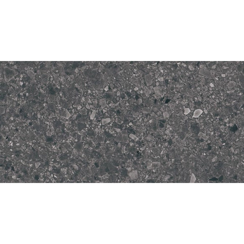 TER CHA36M SWC TERRAZZO CHARCOAL 300X600MM MATT R10