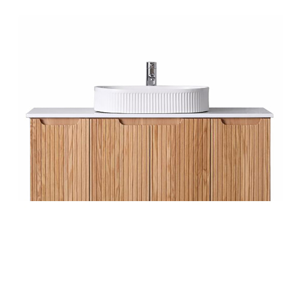 WH56-1500A6 Duplex Collection (Wall Hung) 1500mm - Rosewood Single Bowl